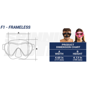 Cressi F1 MASK Blu - immagine 3