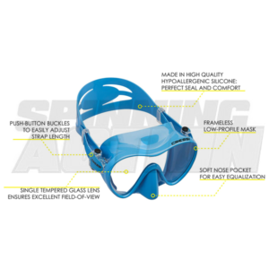Cressi F1 MASK Blu - immagine 2